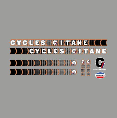 Kit Stickers Autocollants XXL Gitane Kit Stickers Autocollants XXL Gitane