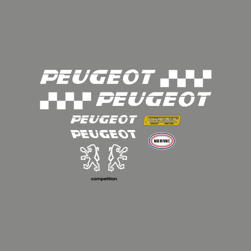PEUG208 STICKERS DECALS PEUGEOT vélo bike bicycle PEUG208 STICKERS DECALS PEUGEOT vélo bike bicycle