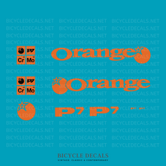 Orange SET 1-Bicycle Decals