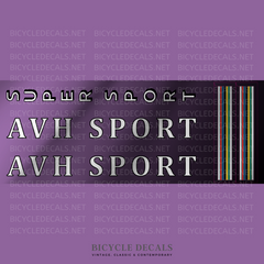 AVH Sport SET 1-Bicycle Decals