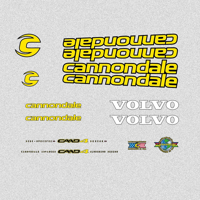 Cannondale Volvo CAAD4 MTB Bike Stickers / Decals n.2019 – Bicycle