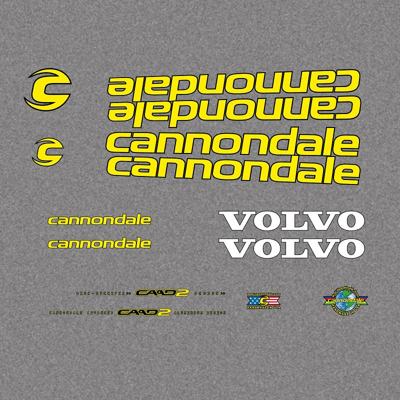Cannondale Volvo Team MTB CAAD2 Bicycle Stickers / Decals n.2021