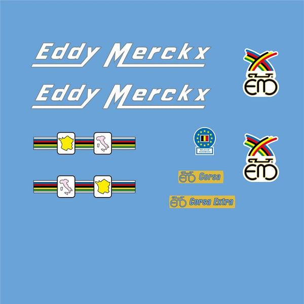 Eddy Merckx Corsa Extra decals 1980s - White