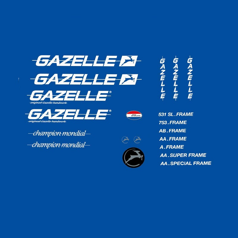 gazelle fahrrad logo Gazelle Set 0310 – Bicycle Decals