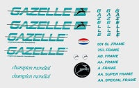 Gazelle Set 890-Bicycle Decals