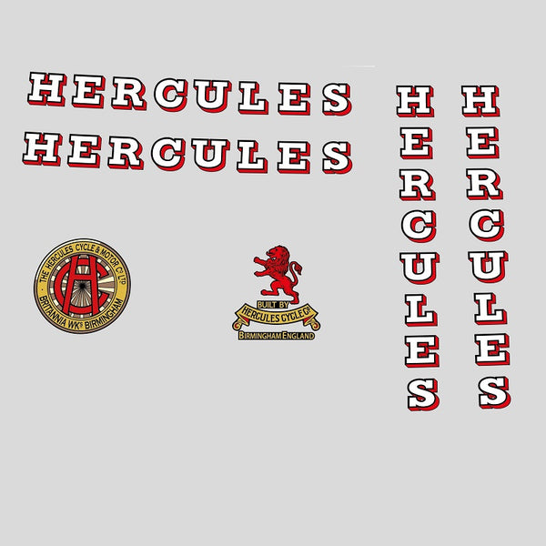 Hercules Set 100-Bicycle Decals