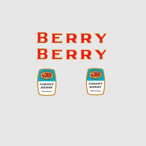 Johnny Berry SET 1-Bicycle Decals