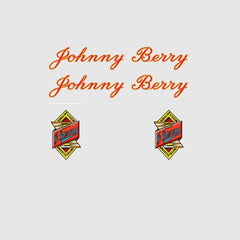 Johnny Berry SET 4-Bicycle Decals
