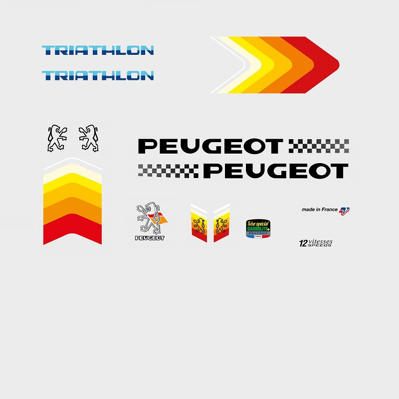 peugeot rennrad aufkleber Peugeot Set 0520 – Bicycle Decals