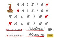 Raleigh SET 257-Bicycle Decals