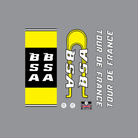 B.S.A. Bicycle Transfers / Decals / Stickers