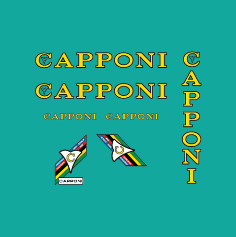Capponi Bicycle Decals / Stickers