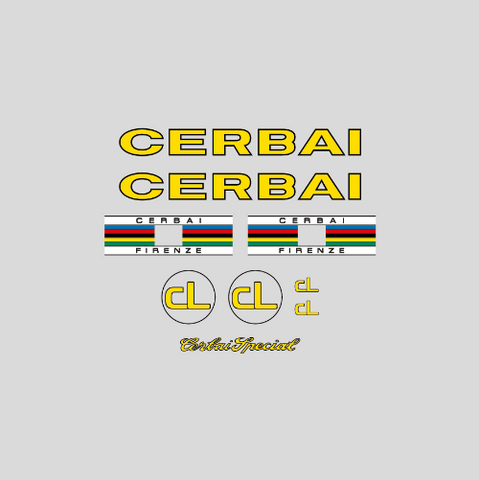 Cerbai Bicycle Decals / Stickers