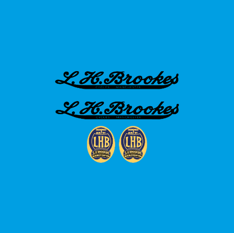 L H Brookes Bicycle Transfers / Decals / Stickers