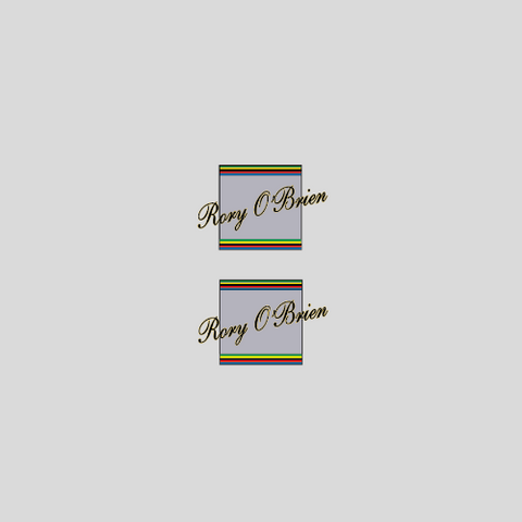 Rory O'Brien Bicycle Transfers / Decals / Stickers