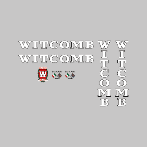 Witcomb Bicycle Transfers / Decals / Stickers