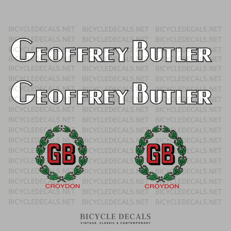 Geoffrey Butler Set 20-Bicycle Decals