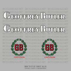 Geoffrey Butler Set 20-Bicycle Decals