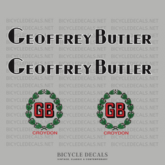 Geoffrey Butler Set 22-Bicycle Decals