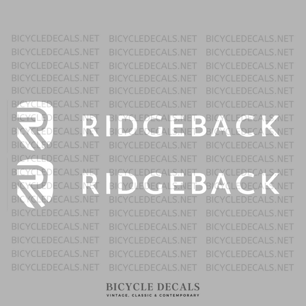 Ridgeback Set 1-Bicycle Decals