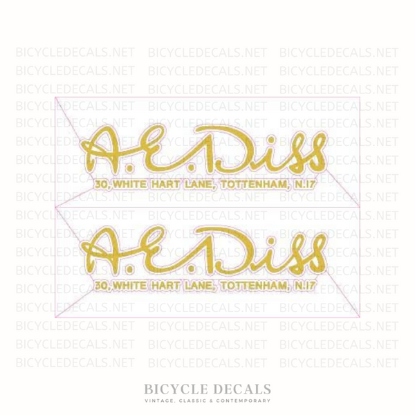 A.E.Diss SET 1-Bicycle Decals