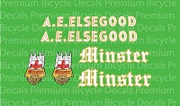A.E.Elsegood Bicycle Transfers / Decals