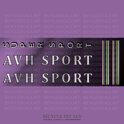 AVH Sport Bicycle Decals / Stickers