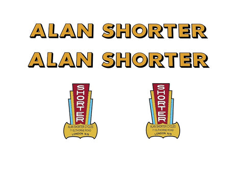 Alan Shorter Bicycle Transfers / Decals