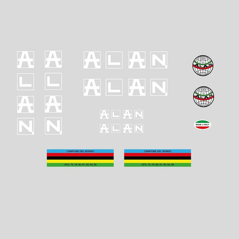Alan Bicycle Decals / Stickers