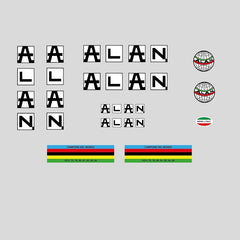 Alan Bicycle Decls / Sticers - Black on White