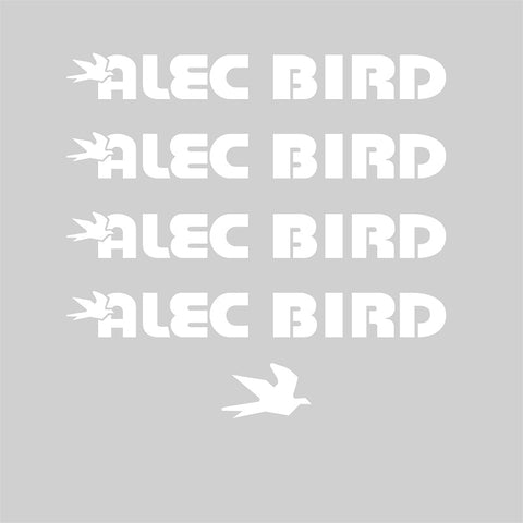 Alec Bird Bicycle Transfers / Decals