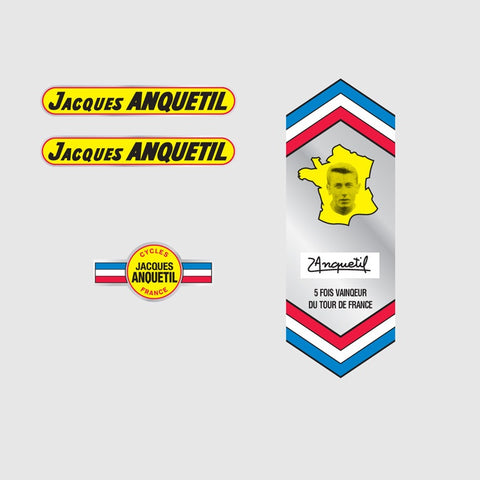 Jacques Anquetil Bicycle Decals / Stickers