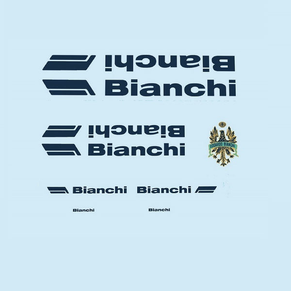 1980s Bianchi Decals - Dark Blue
