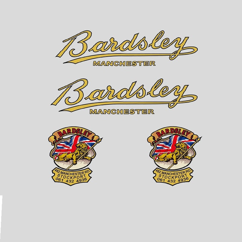 Bardsley Set 100-Bicycle Decals