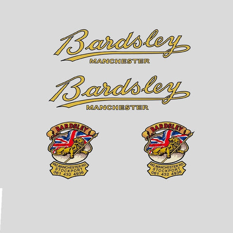 Bardsley Bicycle Transfers / Decals / Stickers