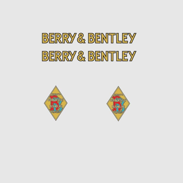 Berry & Bentley SET 1-Bicycle Decals