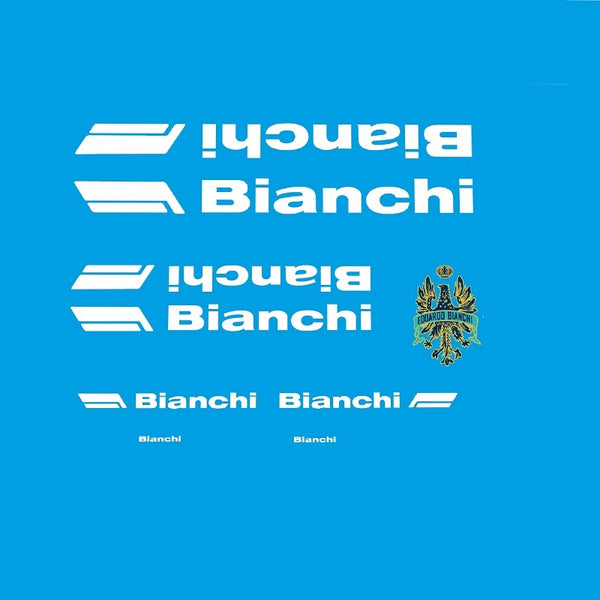 1980s Bianchi Decals - White