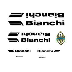 1980s Bianchi bicycle decals - black