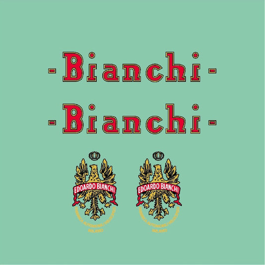 Bianchi Circa 1950 Bicycle Decals / Stickers -0500