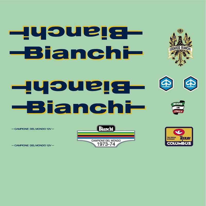 Bianchi Campione del Mondo Bicycle Decals