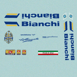 Bianchi Specialissima X3 Bicycle Decals