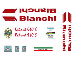 Bianchi Rekord 910 S Bicycle Decals