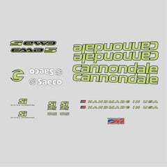 Cannondale Saeco CAAD5 Decals Green