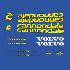 Cannondale Volvo CAAD5 Bicycle Decals