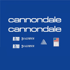 Cannondale R700 Bicycle Decals