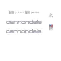 Cannondale R600 Bicycle Decals
