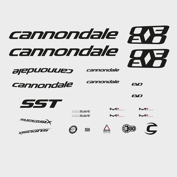 Cannondale Supersix EVO Bicycle Decals