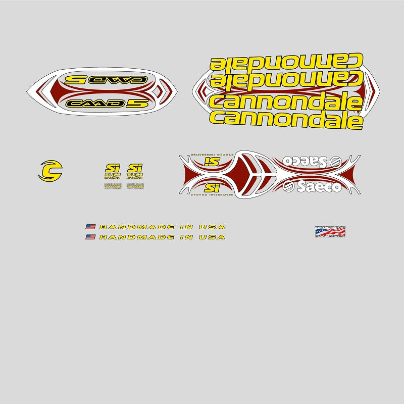 Cannondale CAAD5 Saeco Decals