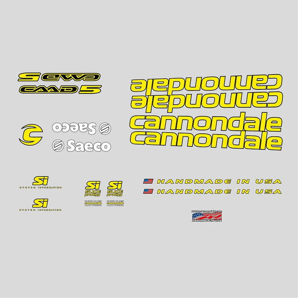 Cannpndale CAAD5 Saeco bicycle decals