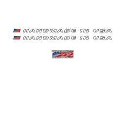 Cannondale Handmade in USA Bocycle Decal -White